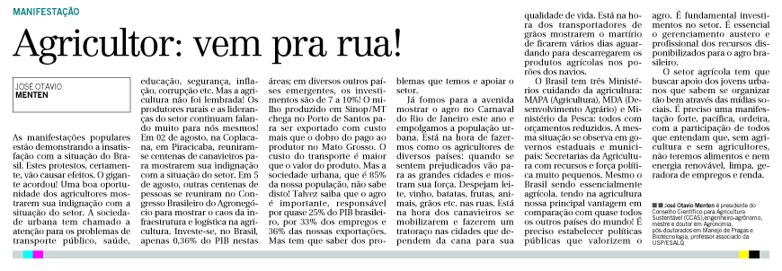 Jornal Correio Popular publica artigo do presidente do CCAS
