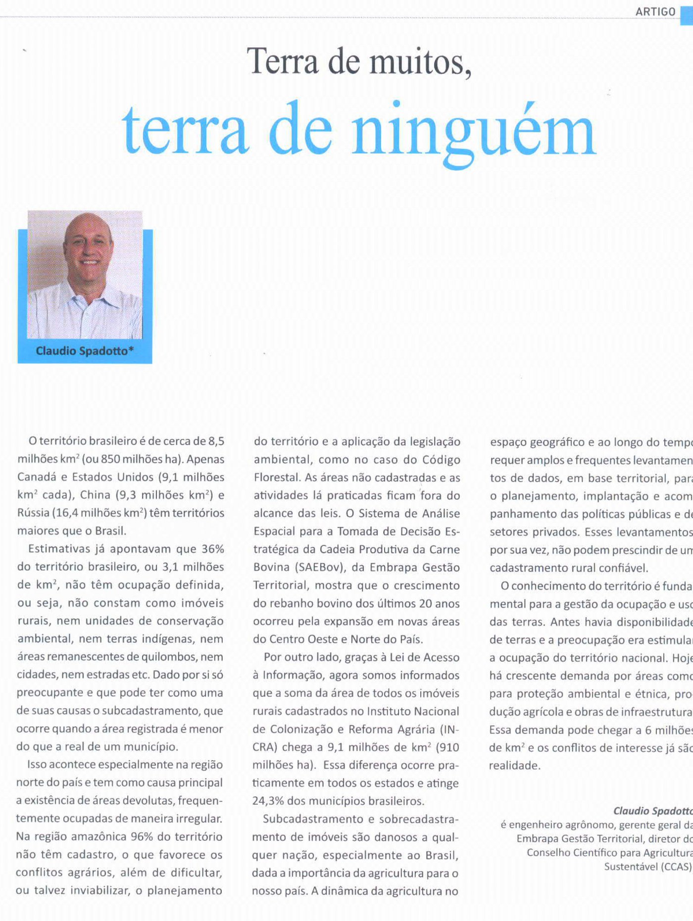 Revista Painel divulga artigo de membro do CCAS