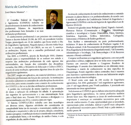 Revista Agroanalysis publica texto do presidente do CCAS