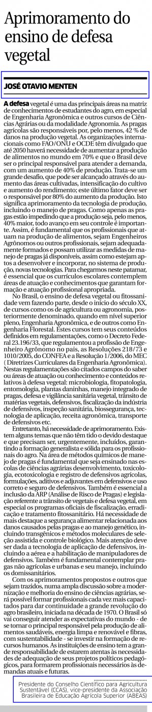 Jornal O Estado do Maranhão publica artigo do presidente do CCAS